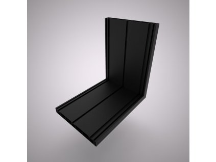 Plastový profil 180 mm černý