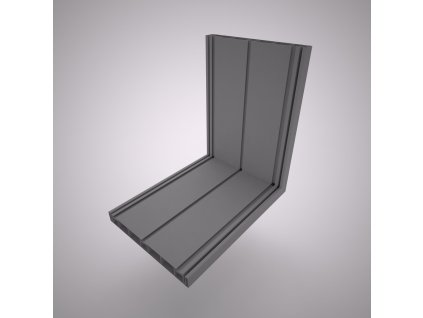 Plastový profil 180 mm šedý