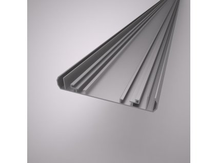 Profil rovný oboustr.pevný 140mm elox 5427