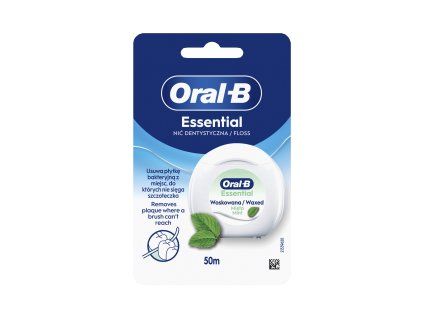 Oral-B Essential Floss voskovaná mentolová nit 50 m