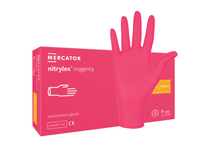 nitrylex magenta rukavice mercator 1229