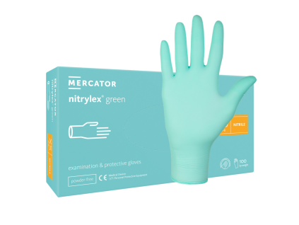 nitrylex green mint rukavice mercator 1231