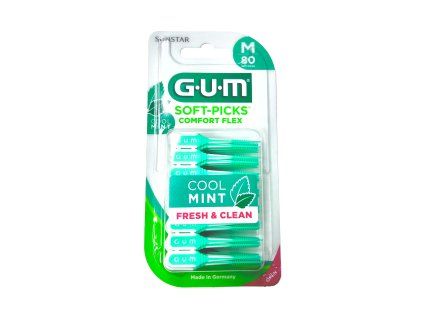 GUM Soft-Picks Comfort FLEX pogumovaná párátka MINT medium 80 ks