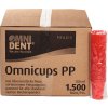 OMNIDENT Omnicups PP Kelímky2 180ml cervena 1500ks