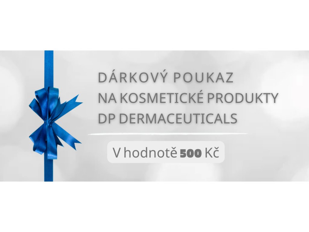 Dárkový poukaz na produkty DP Dermaceuticals v hodnotě