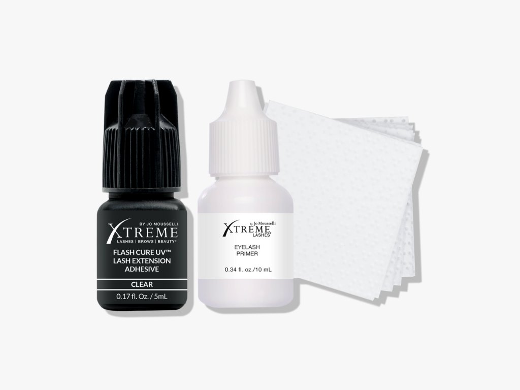 Flash Cure™ UV Lash Extension Adhesive (5 mL) & Eyelash Primer Kit