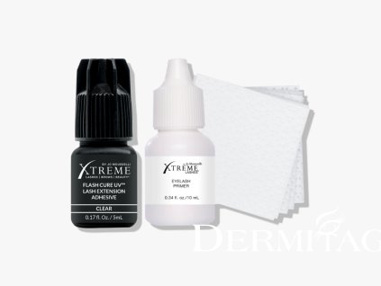 Flash Cure™ UV Lash Extension Adhesive (5 mL) & Eyelash Primer Kit