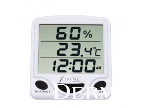 Vlhkoměr s hodinami Hydro Thermometer Clock