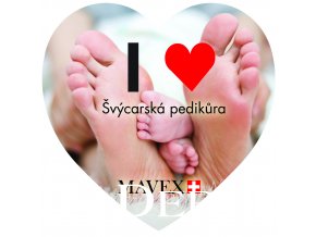 svycarska pedikura samolepka srdce