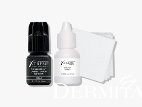 Flash Cure™ UV Lash Extension Adhesive (5 mL) & Eyelash Primer Kit