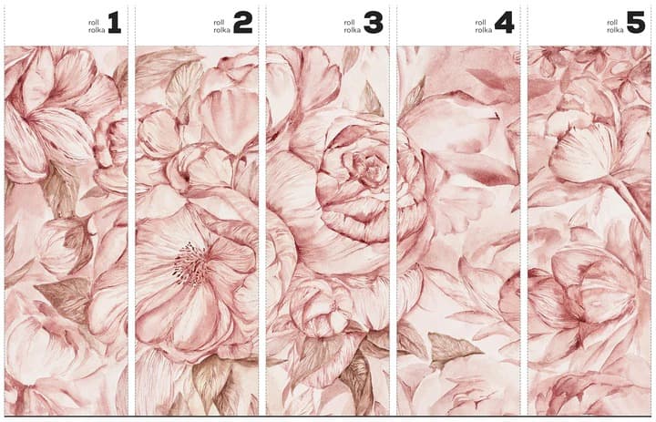 Brassica-Pink-tapeta-v-rolich-wallart-rozmery-design-lovers