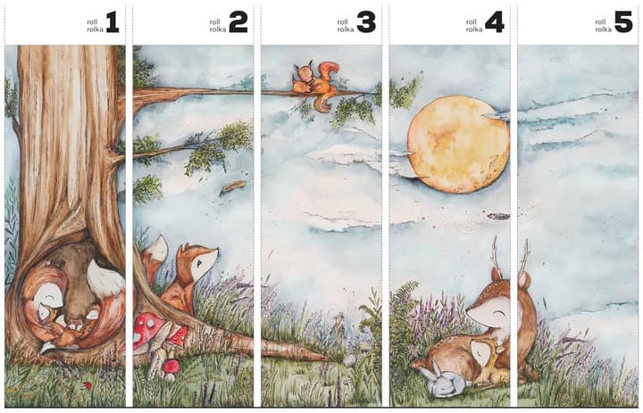 Fox-Hollow-tapeta-v-rolich-wallart-rozmery-design-lovers