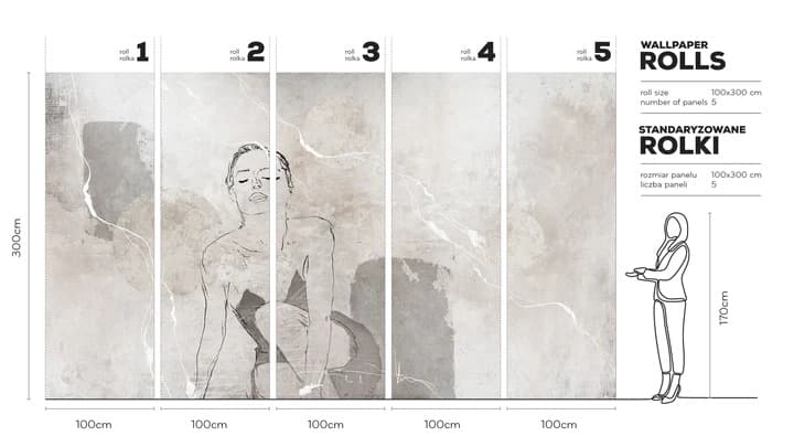 Lapillis-Femme-tapeta-v-rolich-wallart-rozmery-design-lovers