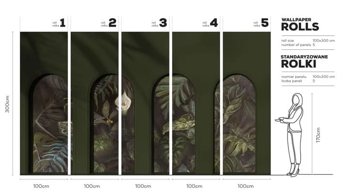 Libra-Olive-Calla-tapeta-v-rolich-wallart-rozmery-design-lovers