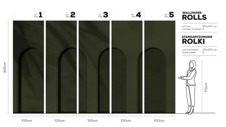 Libra-Olive-tapeta-v-rolich-wallart-rozmery-design-lovers