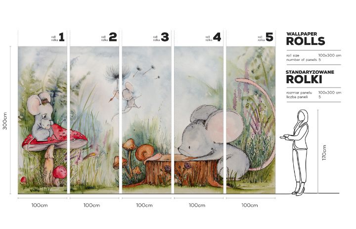 Mice-Adventures-tapeta-v-rolich-wallart-rozmery-design-lovers