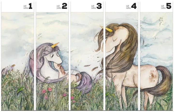 Wild-Unicorns-tapeta-v-rolich-wallart-rozmery-design-lovers