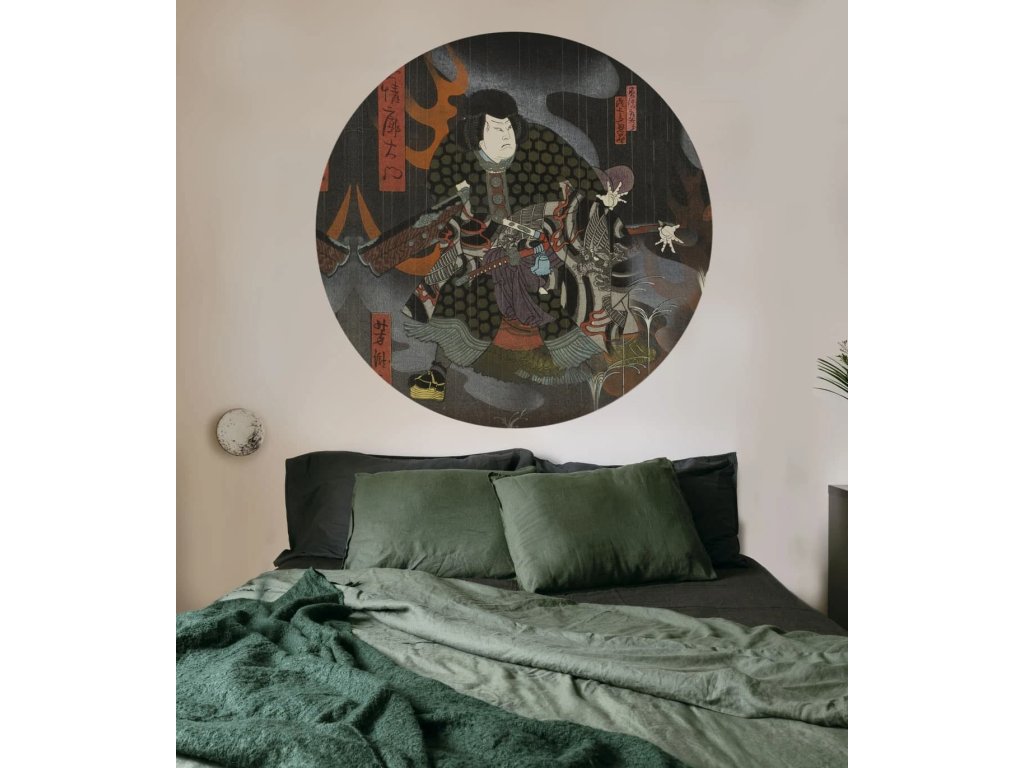 midnight warrior kruhova tapeta wallcolors design lovers (2)