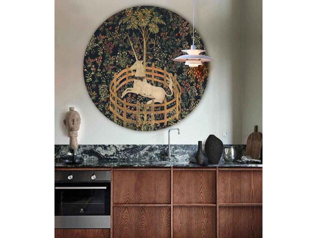 unicorn kruhova tapeta wallcolors design lovers