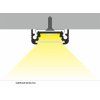 LED hliníkový profil SURFACE10 BC/UX černý elox 2m