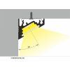 LED hliníkový profil CORNER10 BC/UX, černý elox 2m