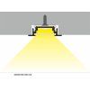 LED hliníkový profil GROOVE10 BC/UX, bílý lak 2m