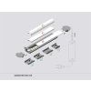 LED hliníkový profil GROOVE10 BC/UX černý elox 3m