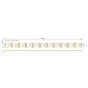 LED pásek 3528 10W 12V 8mm 5700K