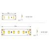 LED pásek 3528 5W 12V 8mm 6500K