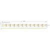 LED pásek 3528 10W 12V 8mm 10000K