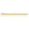 LED pásek 2216 12W 24V 8mm 3000K