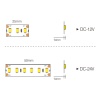 LED pásek 3528 10W 12V 8mm 4000K