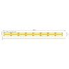LED pásek SCOB 10W 12V 8mm 4000K