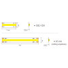 LED pásek SCOB 10W 12V 8mm 6000K