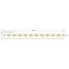 LED pásek 2216 160 10W 12V 4mm 6000K