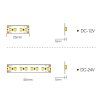 LED pásek 2216 160 10W 12V 4mm 6000K
