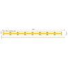 LED pásek SCOB 10W 24V 8mm 3000K