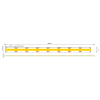 LED pásek SCOB 12W 12V 8mm 6000K