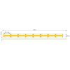 LED pásek COB 10W 12V 8mm 4000K
