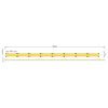 LED pásek COB 10W 12V 8mm zelený