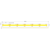 LED pásek SCOB CCT 20W 24V 10mm 2000-6000K