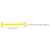 LED pásek SCOB CCT 20W 24V 10mm 2000-6000K