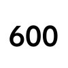 do 600 mm