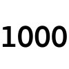 do 1000 mm