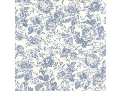 Tapeta Anglická růže Celestine CASADECO Modrá