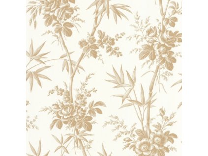 Tapeta Květovaná Flanerie CASADECO Písková