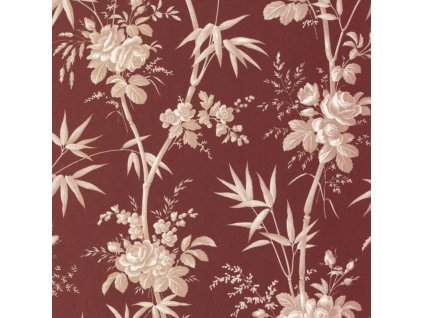 Tapeta Květovaná Flanerie CASADECO Bordó