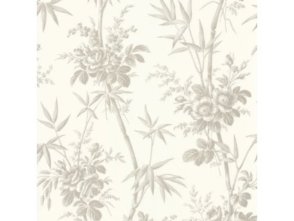 Tapeta Květovaná Flanerie CASADECO Taupe