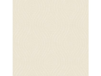 Abstraktní tapeta CASAMANCE Brodelia - Krémová