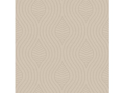 Abstraktní tapeta CASAMANCE Brodelia - Béžová